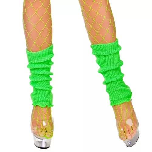 Déguisement rétro 80s homme femme – ensemble 6 pièces avec accessoires fluo