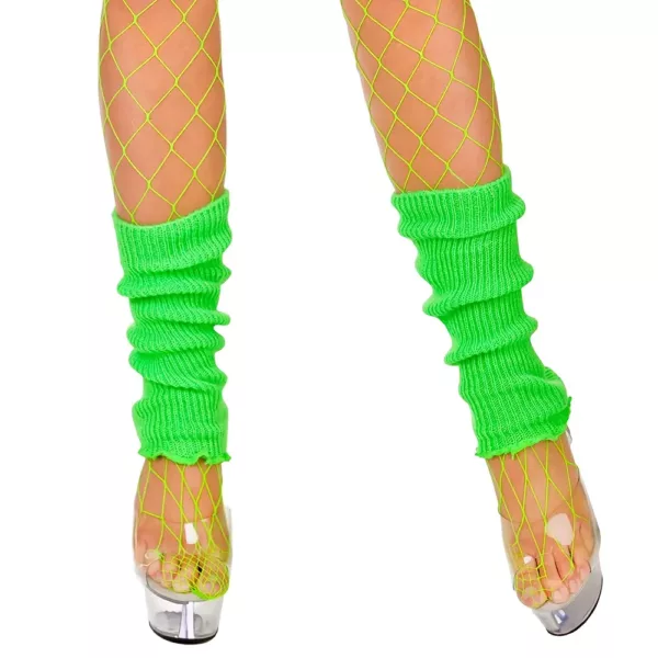 Déguisement rétro 80s homme femme – ensemble 6 pièces avec accessoires fluo