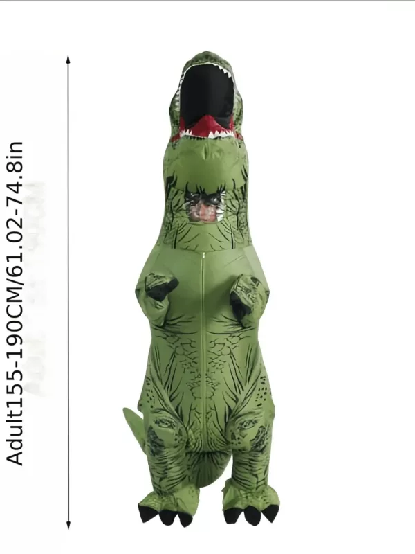Costume gonflable dinosaure adulte – déguisement humoristique pour soirées et Halloween