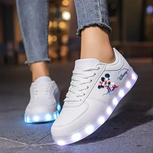 Sneakers femme imprimé 2D – design lumineux original et tendance