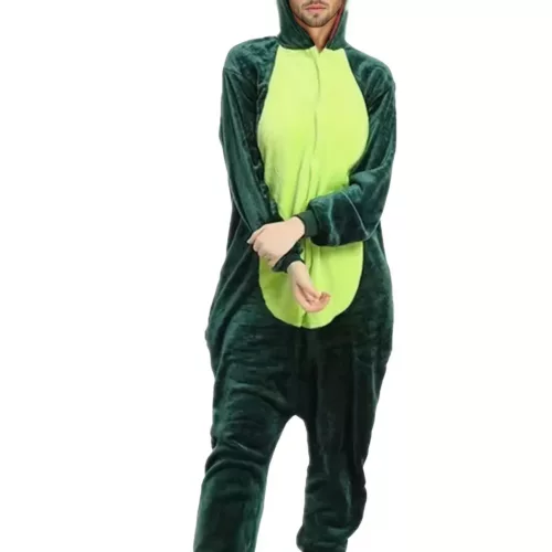Combinaison dinosaure en peluche unisexe – costume doux pour fêtes et Halloween
