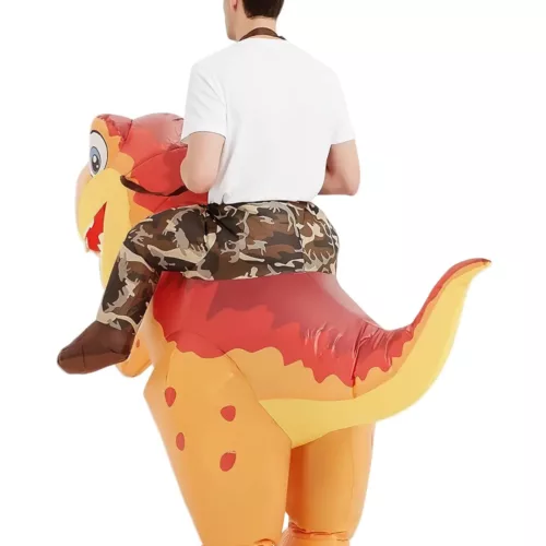 Costume gonflable dinosaure adulte – déguisement humoristique réaliste