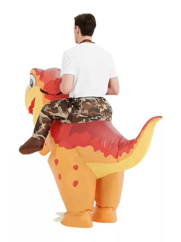 Costume gonflable dinosaure adulte – déguisement humoristique réaliste