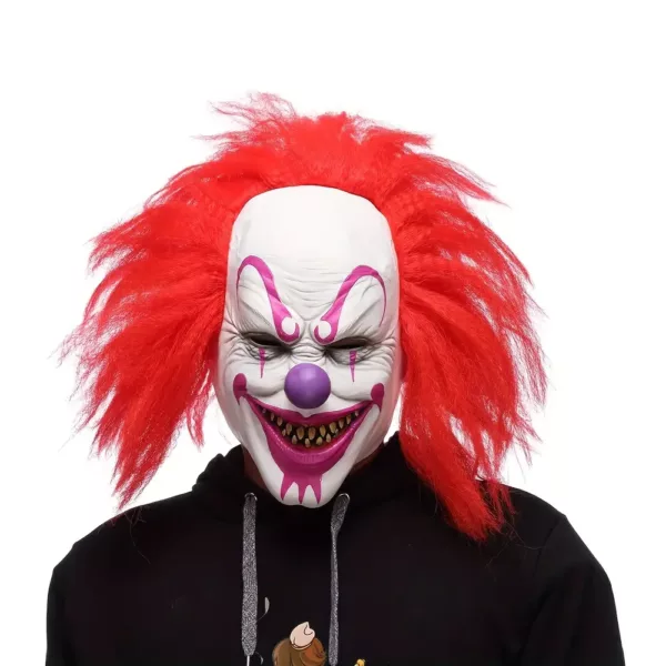 Masque Joker effrayant en latex – Accessoire terrifiant pour Halloween et cosplay