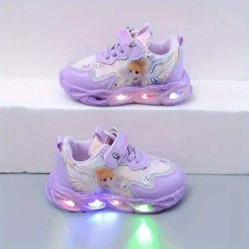 Baskets fille lumineuses style princesse – sneakers légères printemps automne