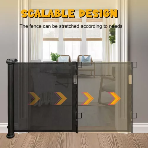 Barrière de sécurité extensible pour enfant et chien – usage intérieur/extérieur