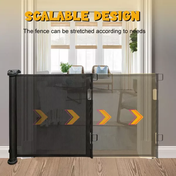 Barrière de sécurité extensible pour enfant et chien – usage intérieur/extérieur