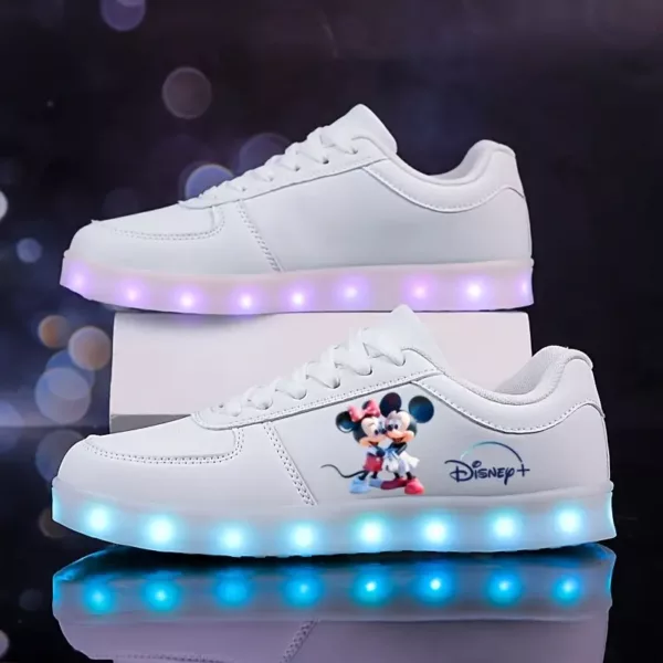 Sneakers femme imprimé 2D – design lumineux original et tendance