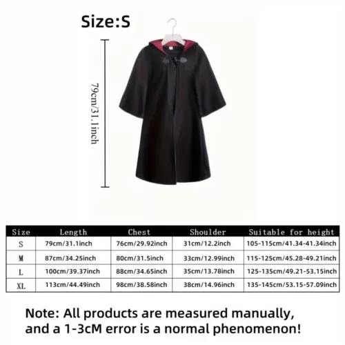 Déguisement Hermione Granger fille – robe sorcière Gryffindor avec accessoires
