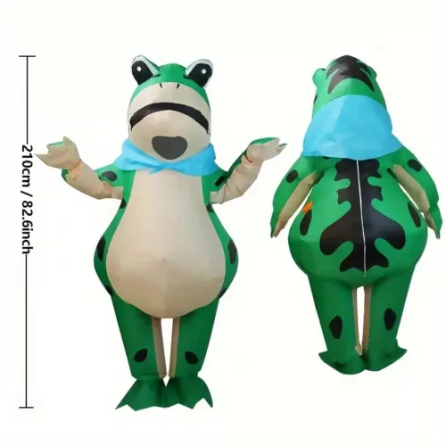 Costume gonflable grenouille adulte – déguisement amusant pour fête ou carnaval