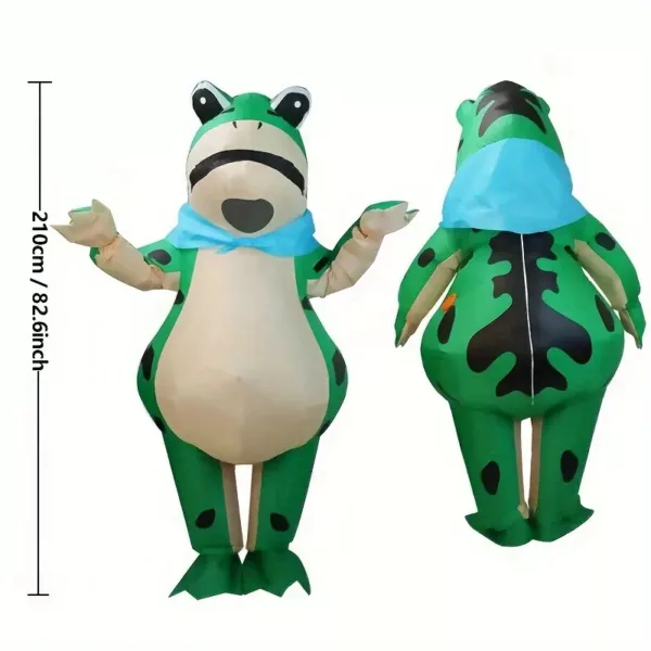 Costume gonflable grenouille adulte – déguisement amusant pour fête ou carnaval