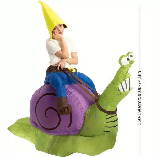 Costume gonflable escargot adulte – déguisement animal original pour fêtes et carnaval