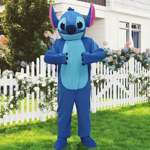 Costume Stitch bleu en peluche – déguisement cosplay doux pour enfants