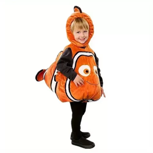 Costume enfant poisson clown à capuche – déguisement Halloween mignon