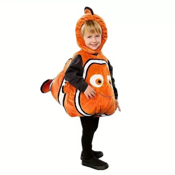 Costume enfant poisson clown à capuche – déguisement Halloween mignon