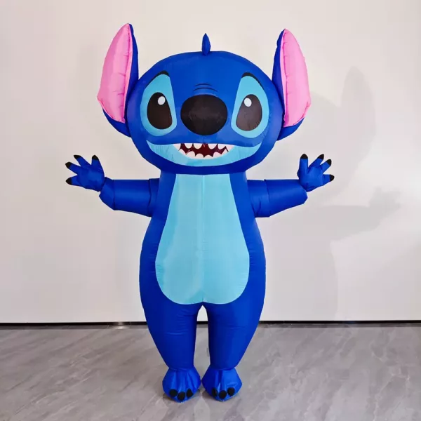 Costume gonflable adulte Stitch Disney – déguisement drôle pour fêtes et Halloween
