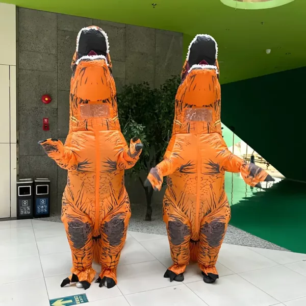 Costume dinosaure gonflable T-Rex adulte – déguisement réaliste et fun