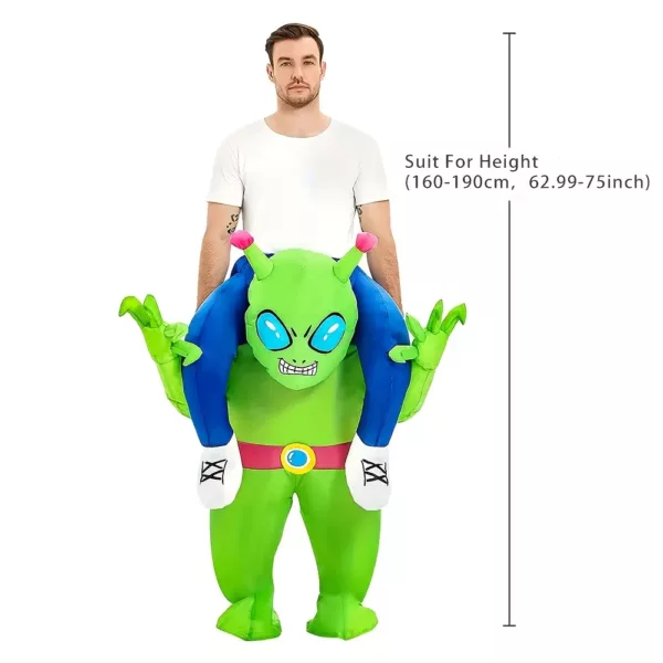 Costume gonflable alien adulte – déguisement fun pour soirées et Halloween
