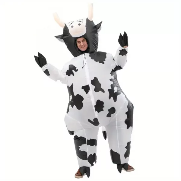 Costume gonflable adulte vache amusante – déguisement Halloween ou fête