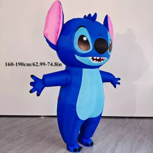Costume gonflable adulte Stitch Disney – déguisement drôle pour fêtes et Halloween