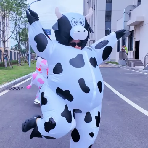 Déguisement vache gonflable pour adolescent – costume original et fun