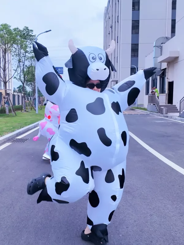 Déguisement vache gonflable pour adolescent – costume original et fun