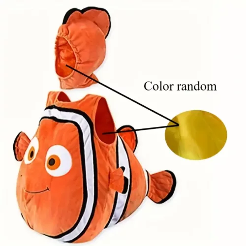 Costume enfant poisson clown à capuche – déguisement Halloween mignon