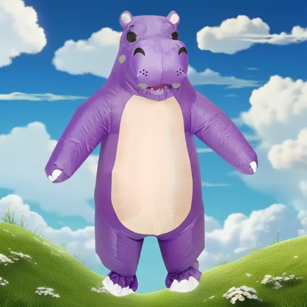 Déguisement gonflable hippopotame adulte – costume humoristique original