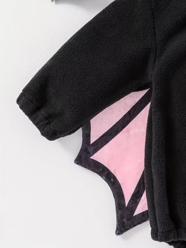 Body bébé triangle à manches longues motif chauve-souris – doux et confortable