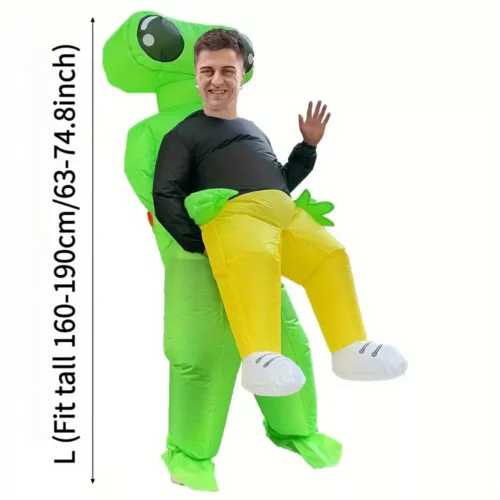 Déguisement gonflable alien porté enlevé – costume drôle adulte fête