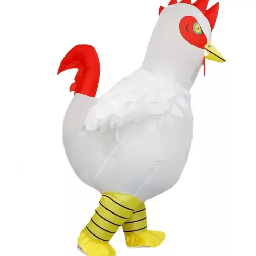 Costume gonflable adulte coq debout – déguisement humoristique pour événements