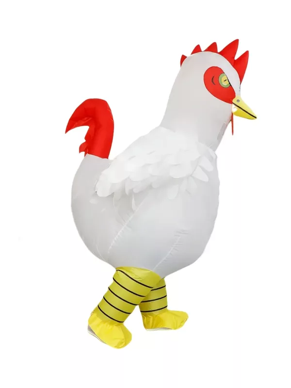Costume gonflable adulte coq debout – déguisement humoristique pour événements