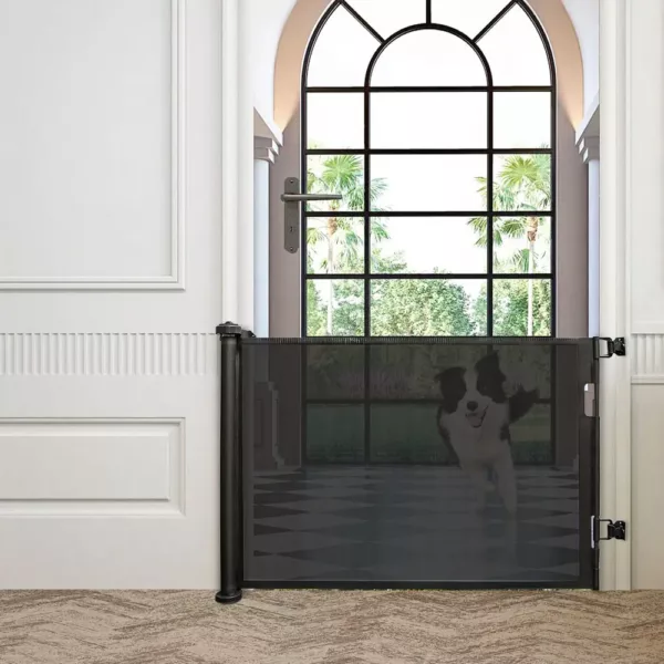 Barrière de sécurité extensible pour enfant et chien – usage intérieur/extérieur