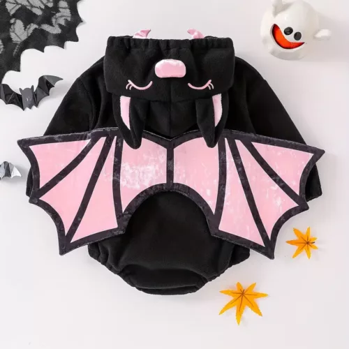 Body bébé triangle à manches longues motif chauve-souris – doux et confortable