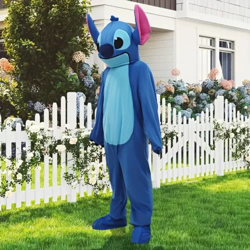 Costume Stitch bleu en peluche – déguisement cosplay doux pour enfants