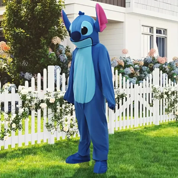 Costume Stitch bleu en peluche – déguisement cosplay doux pour enfants