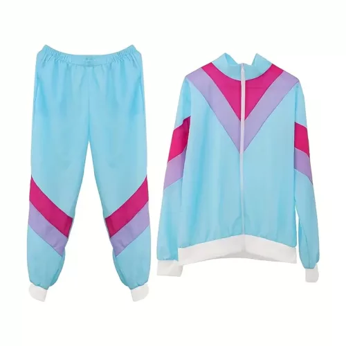 Déguisement rétro années 80 complet – veste, pantalon, accessoires fluo fête