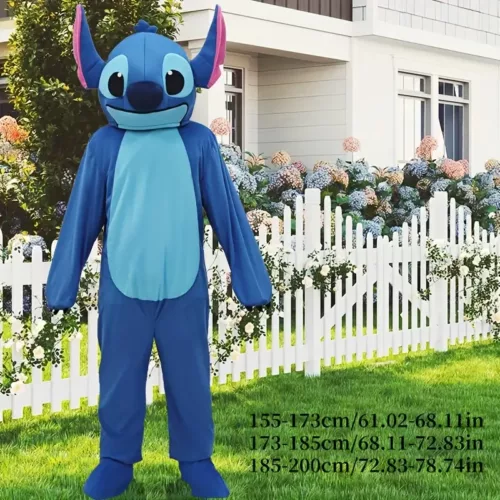 Costume Stitch bleu en peluche – déguisement cosplay doux pour enfants