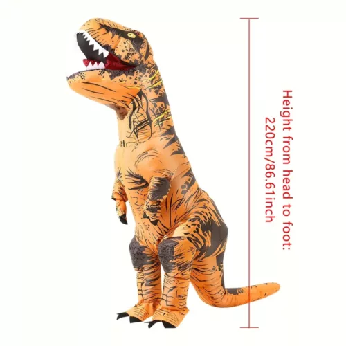 Costume dinosaure gonflable T-Rex adulte – déguisement réaliste et fun