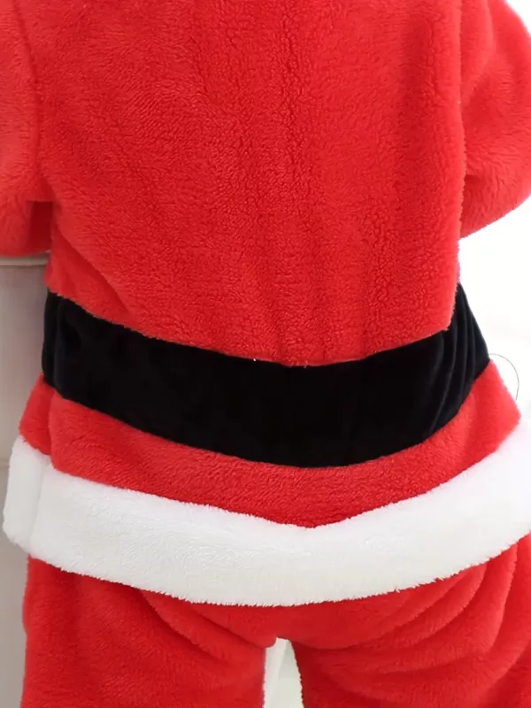 Barboteuse de Noël bébé en velours doux – combinaison chaude festive hiver