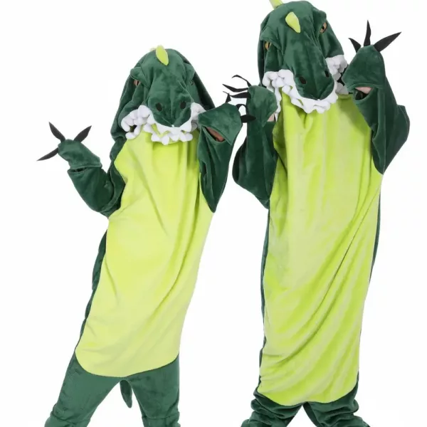 Pyjama combinaison requin en flanelle douce – costume cocooning adulte