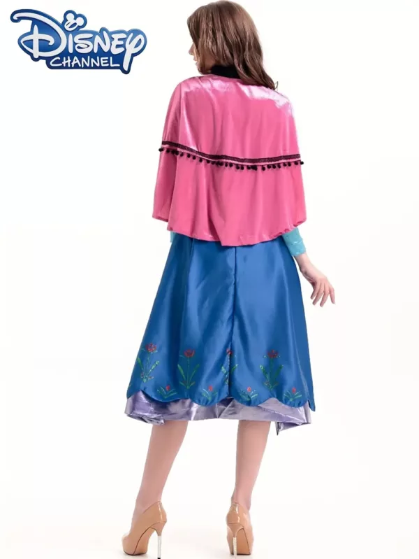 Déguisement princesse Anna fille – cape et jupe cosplay pour anniversaire