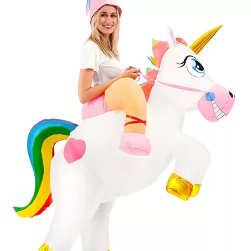 Costume gonflable licorne adulte – déguisement original pour soirée ou carnaval