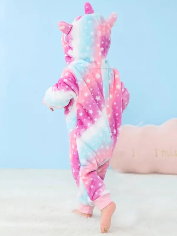 Pyjama licorne à capuche en polaire ultra doux – combinaison cocooning adulte