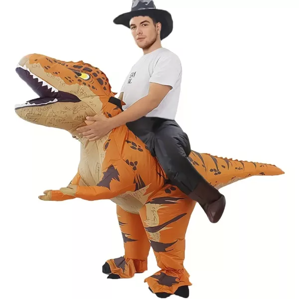 Costume gonflable dinosaure adulte – déguisement drôle et original pour fête