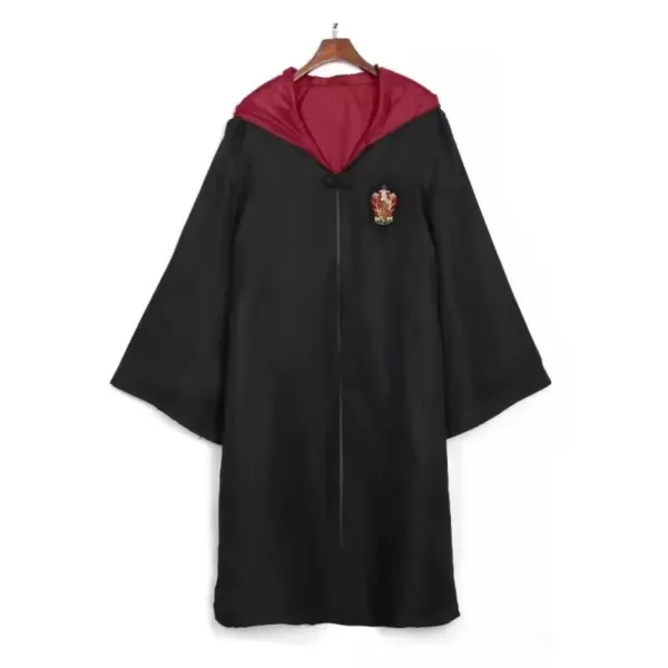 Cape Harry Potter adulte avec capuche – Insignes maisons officielles – Costume cosplay