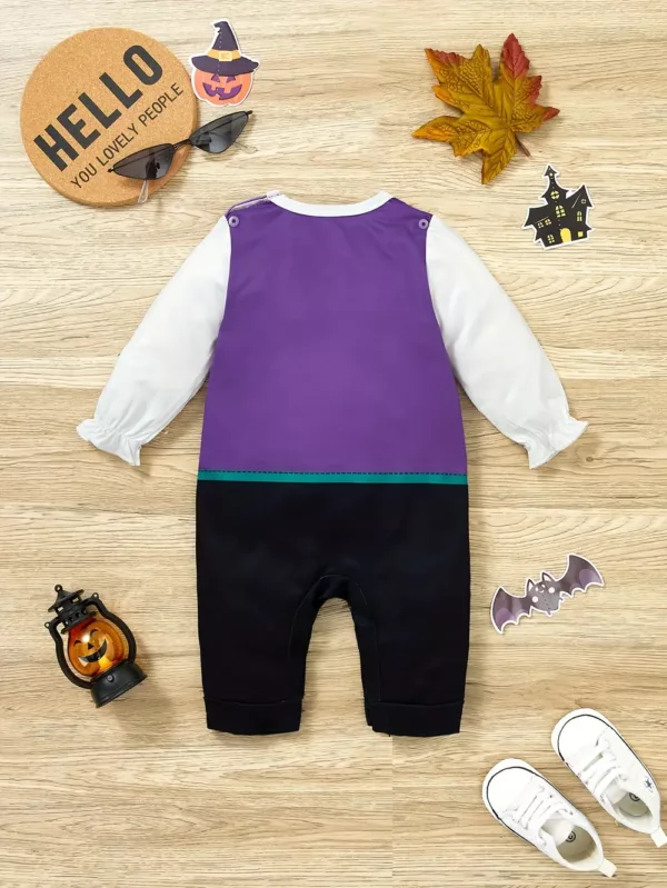 Déguisement Halloween bébé garçon – body avec cape style gentleman 2 pièces