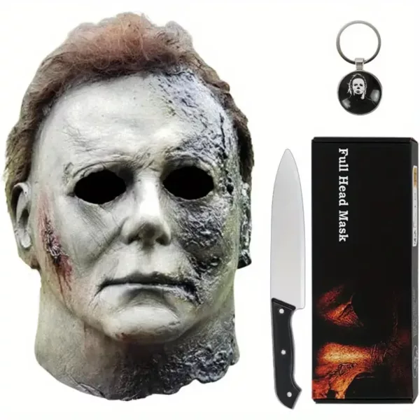 Masque Michael Myers latex intégral avec couteau – Déguisement Halloween 1978