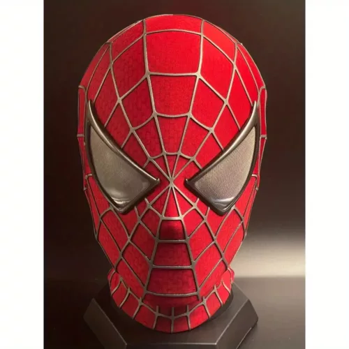Masque Spider-Man 1:1 réaliste pour cosplay ou collection – finition détaillée