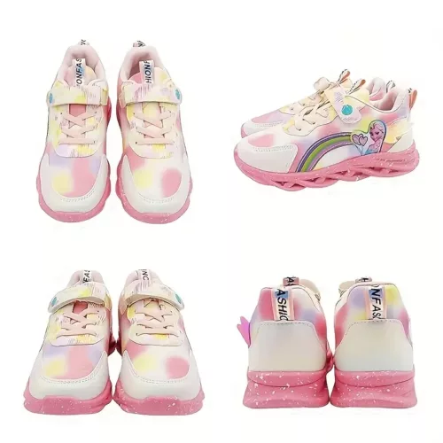 Baskets lumineuses fille – chaussures sport princesse pour bébé et tout-petit